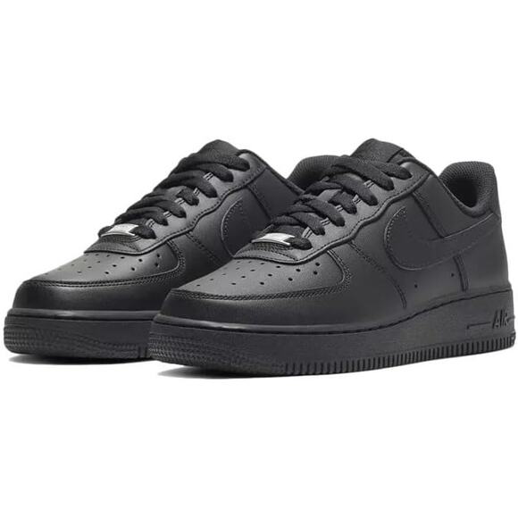 NWT Nike Air Force Low Women's Casual Shoes Leather ,Black-Size 10